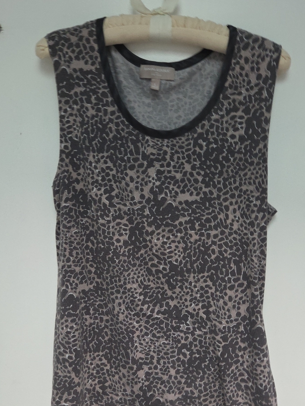 Banana Republic Leopard-Print Sleeveless Tank in Taupe and Black